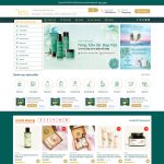 Mẫu Website báng hàng giá rẻ mỹ phẩm