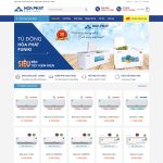 Mẫu Website giá rẻ điện lạnh, máy lạnh
