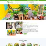 Mẫu Website Bán Hàng Cây Xanh