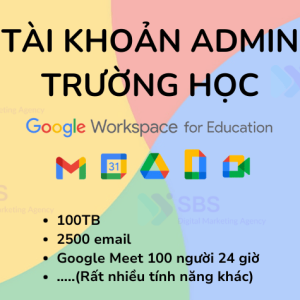 Tài khoản Admin Google Workspace Education Fundamentals