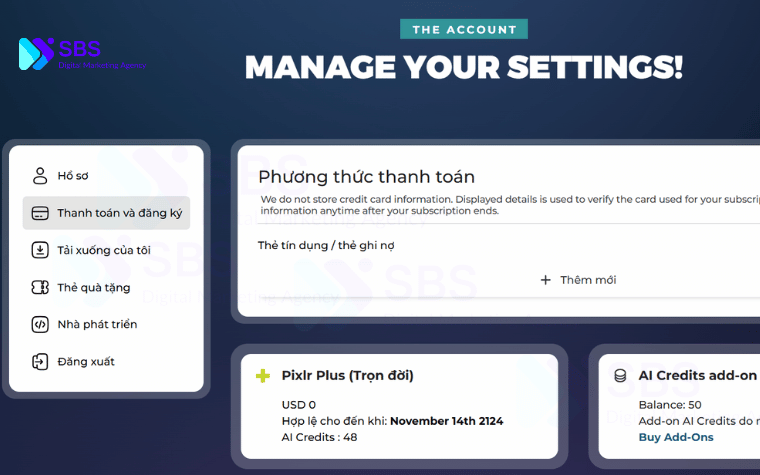 Tài Khoản Pixlr Plus Vĩnh Viễn Giá Rẻ